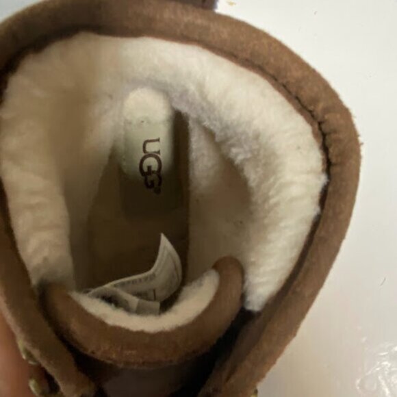 UGG Kesey Waterproof Leather Lace-Up Boots Size 4 - Picture 4 of 14